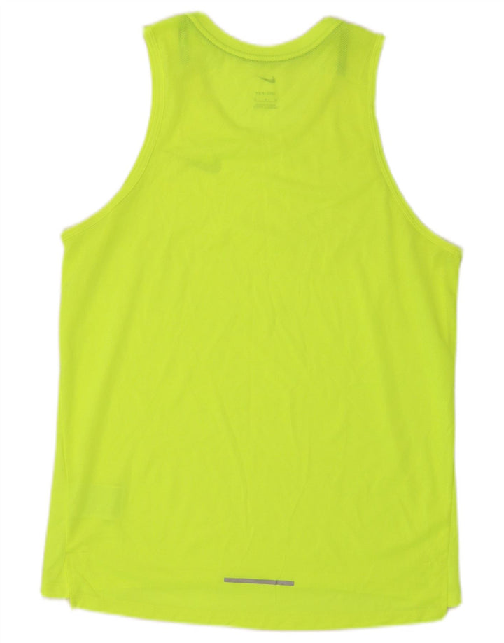 Nike Mens Dri Fit Vest Top Medium Green Polyester