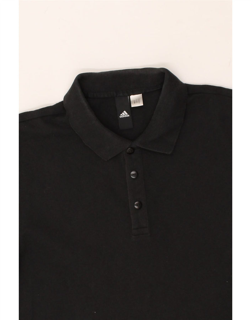 ADIDAS Mens Polo Shirt XS Black | Vintage Adidas | Thrift | Second-Hand Adidas | Used Clothing | Messina Hembry 