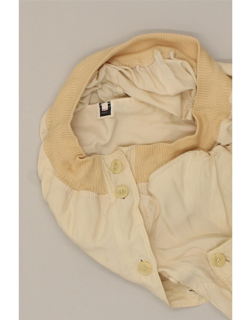 VINTAGE Mens Bomber Jacket IT 54 2XL Beige Cotton | Vintage Vintage | Thrift | Second-Hand Vintage | Used Clothing | Messina Hembry 