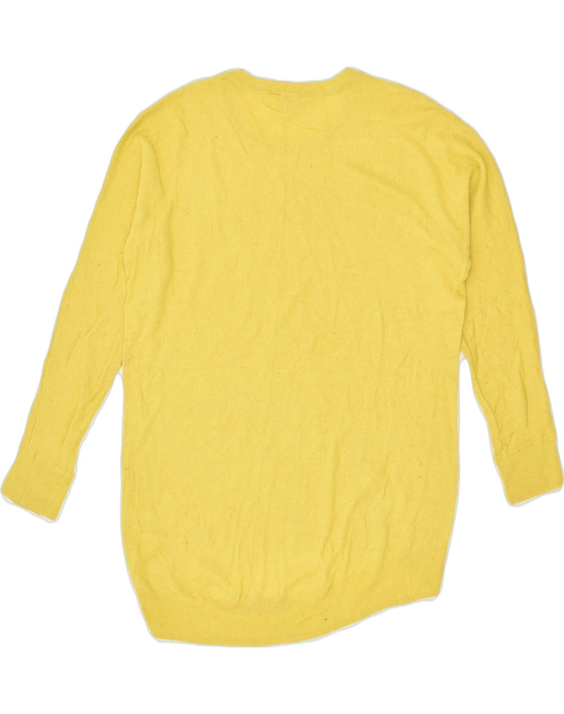 JOULES Womens Crew Neck Jumper Sweater UK 12 Medium Yellow Wool | Vintage Joules | Thrift | Second-Hand Joules | Used Clothing | Messina Hembry 