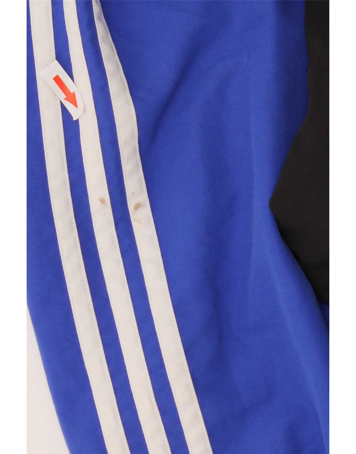 Adidas Mens Graphic Tracksuit Top Jacket UK 38/40 Medium Blue Colourblock