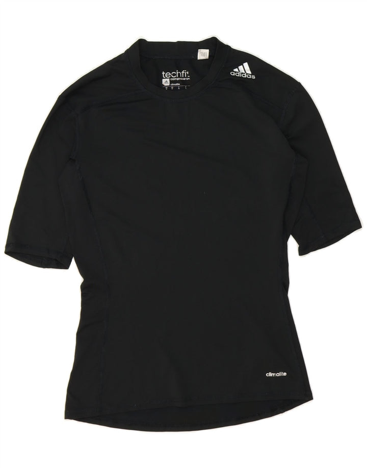 ADIDAS Womens Climalite T-Shirt Top UK 14 Medium Black Polyester Vintage Adidas and Second-Hand Adidas from Messina Hembry 