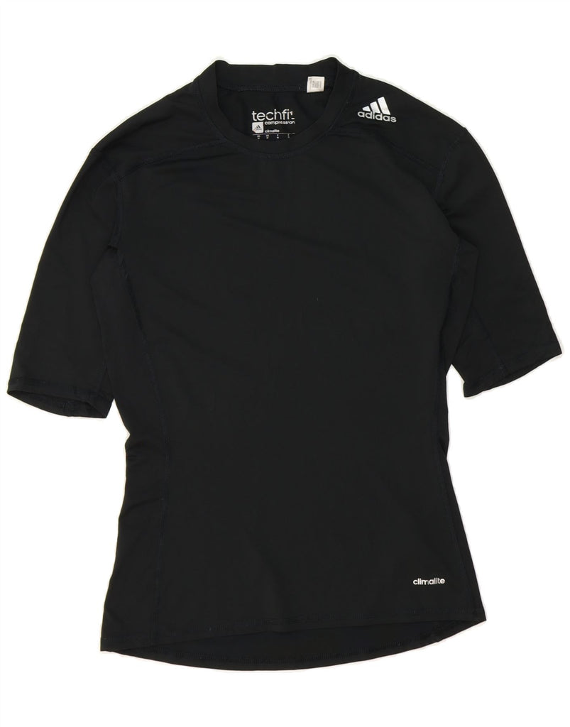 ADIDAS Womens Climalite T-Shirt Top UK 14 Medium Black Polyester Vintage Adidas and Second-Hand Adidas from Messina Hembry 