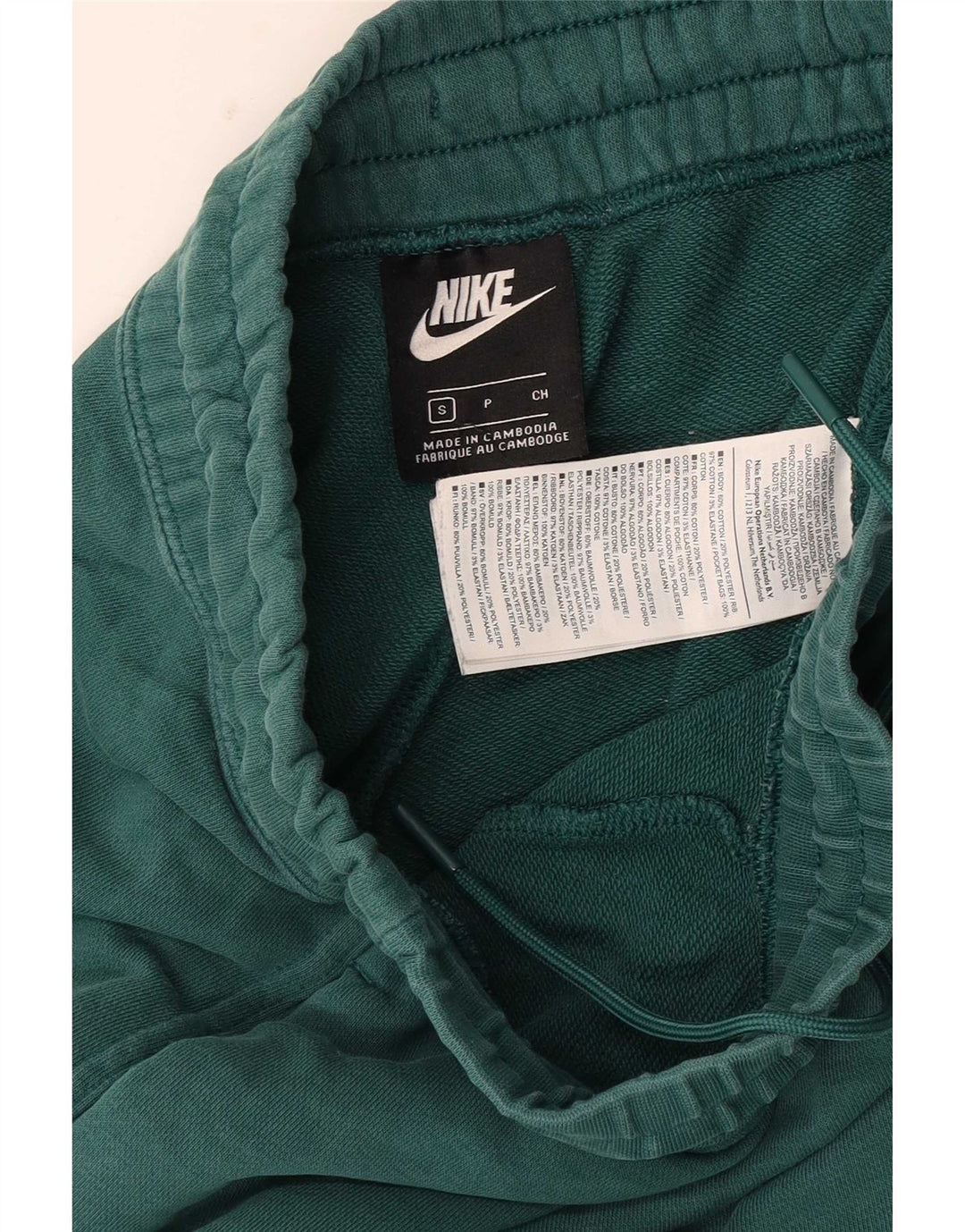 Nike Mens Graphic Tracksuit Trousers Joggers Small  Green Cotton