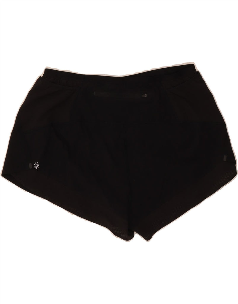 ATHLETA Womens Sport Shorts UK 12 Medium  Black Polyester Vintage Athleta and Second-Hand Athleta from Messina Hembry 