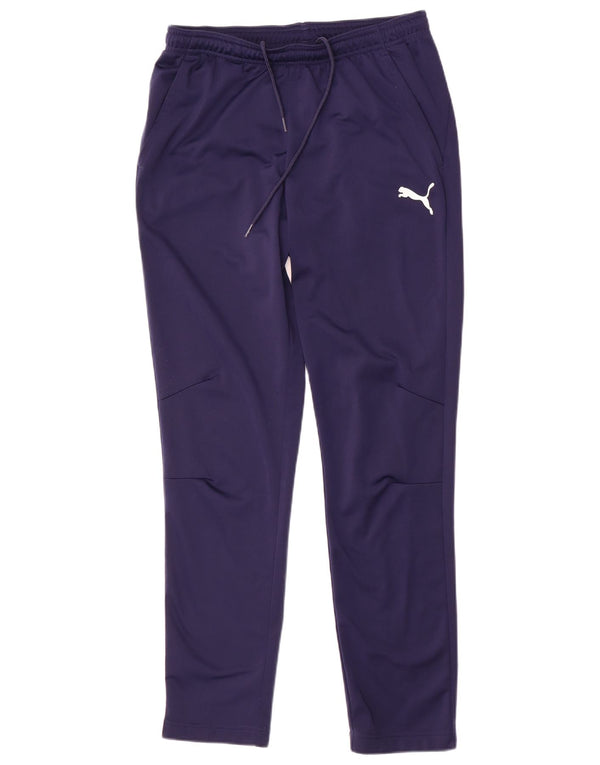 Puma Mens Tracksuit Trousers Medium  Navy Blue Polyester