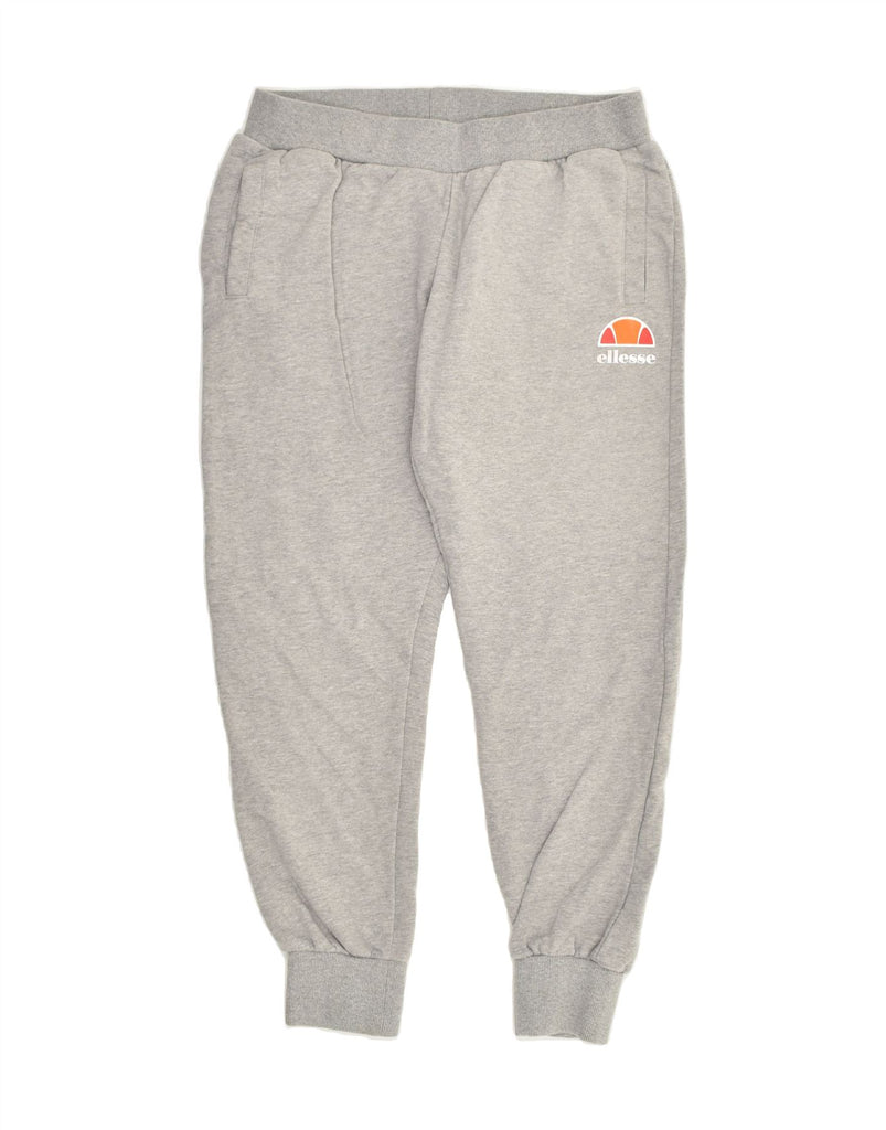 ELLESSE Womens Tracksuit Trousers Joggers UK 12 Medium Grey Cotton | Vintage Ellesse | Thrift | Second-Hand Ellesse | Used Clothing | Messina Hembry 