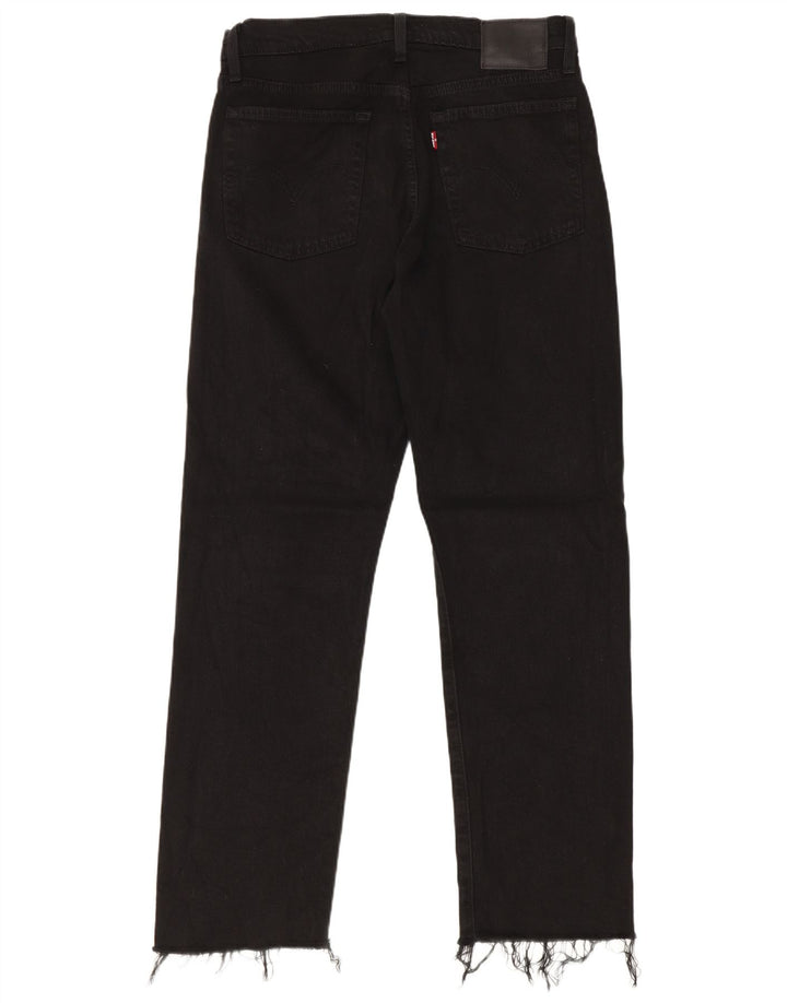 Levi's Womens Wedgie Straight Jeans W27 L28 Black Cotton