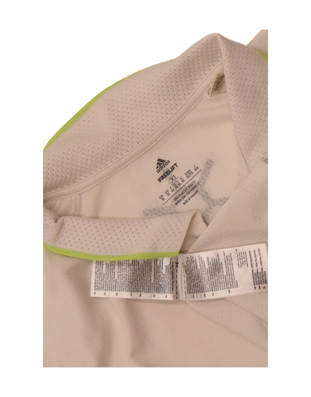 Adidas Mens Aeroready Polo Shirt XL White Polyester