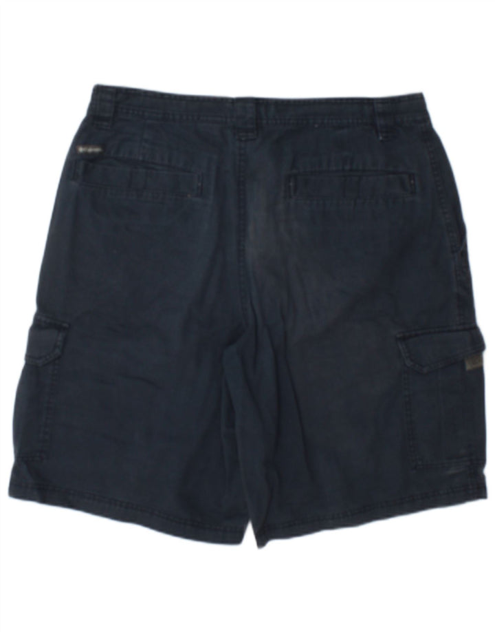 Columbia Mens Cargo Shorts W34 Large  Navy Blue Cotton