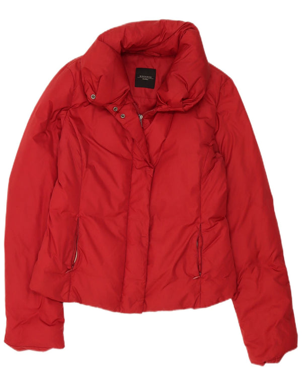 Max Mara Womens Weekend Padded Jacket UK 12 Medium Red Polyamide