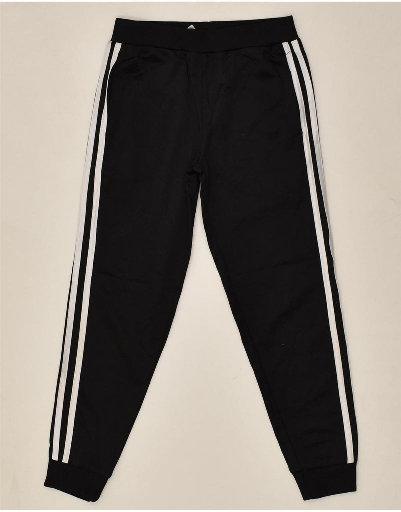 ADIDAS Boys Tracksuit Trousers Joggers 7-8 Years Small Black Polyester | Vintage Adidas | Thrift | Second-Hand Adidas | Used Clothing | Messina Hembry 