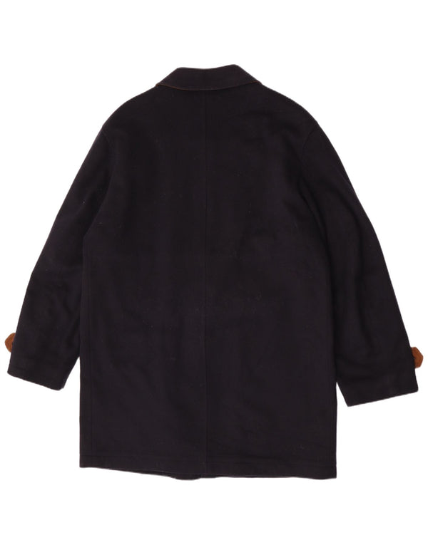 Steinbock Mens Overcoat UK 40 Large Navy Blue Wool