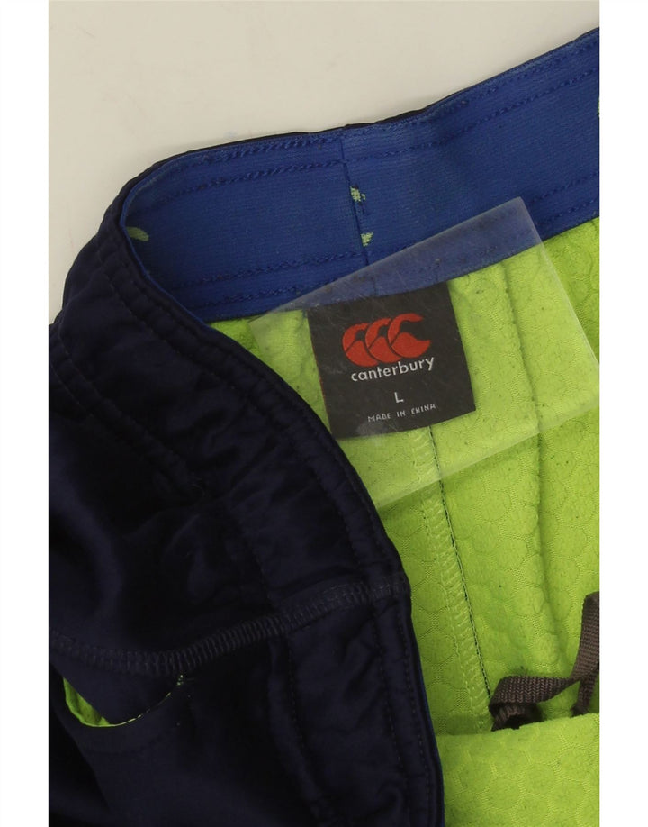 Canterbury Mens Tracksuit Trousers Joggers Large  Navy Blue Polyester