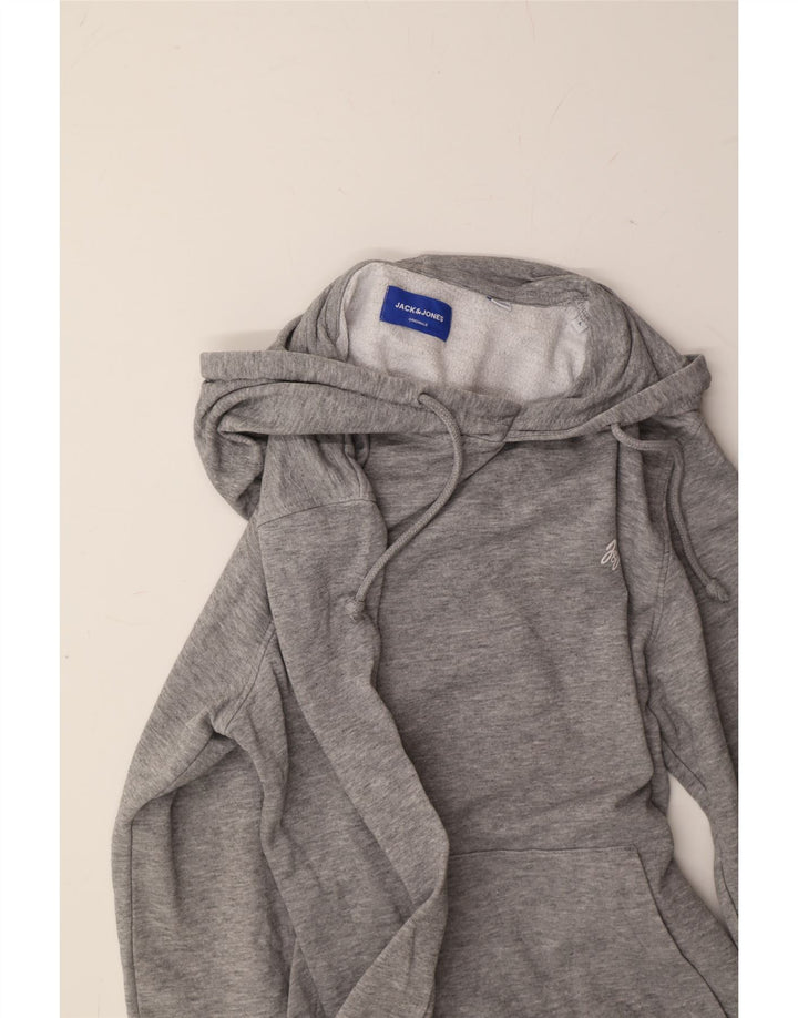 JACK & JONES Mens Hoodie Jumper Large Grey Cotton Vintage Jack & Jones and Second-Hand Jack & Jones from Messina Hembry 