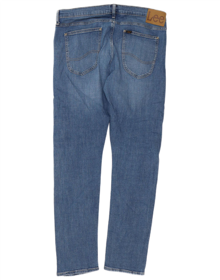 Lee Mens Slim Jeans W34 L32 Blue Cotton