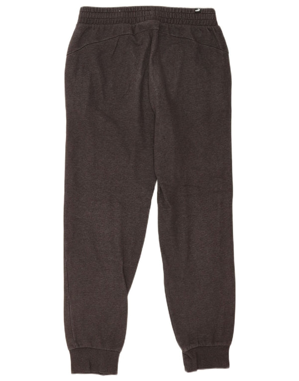 Puma Mens Tracksuit Trousers Joggers Small Grey Cotton