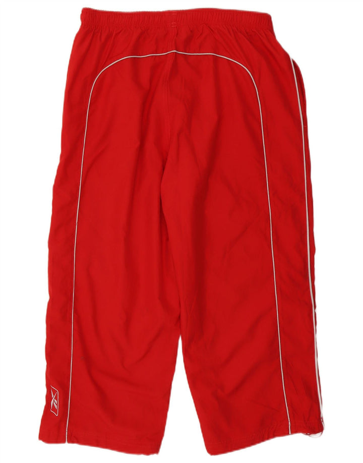 Reebok Mens Capri Tracksuit Trousers Large  Red