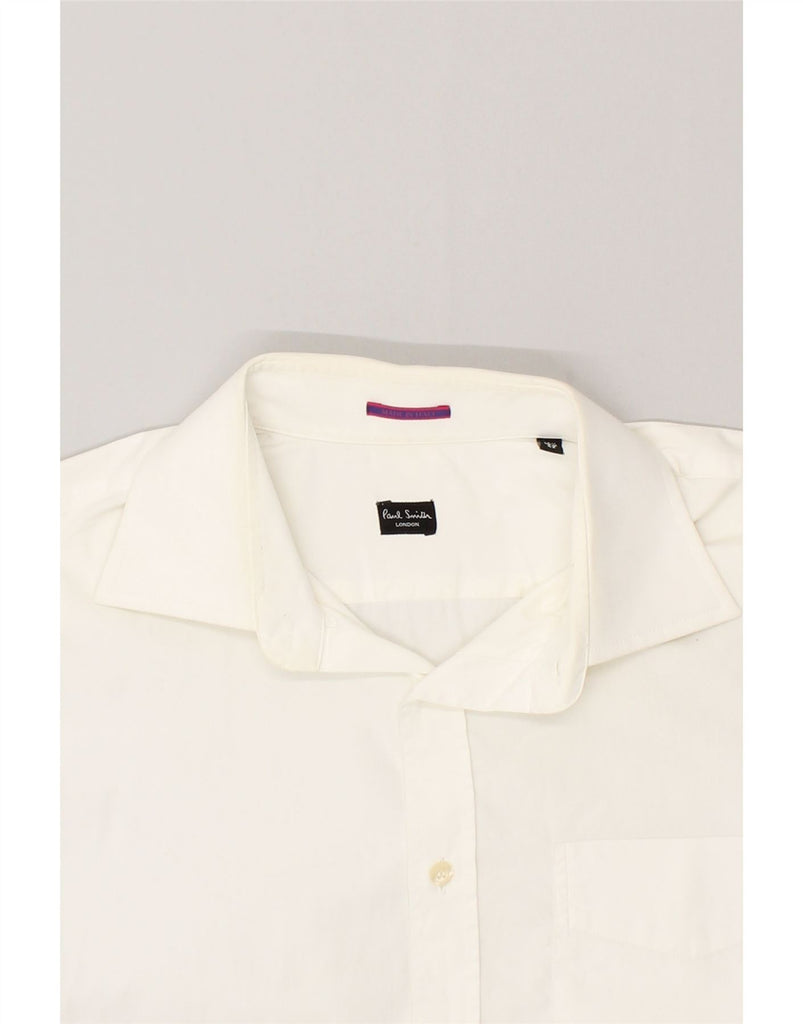 PAUL SMITH Mens Shirt Size 16 1/2 42 Large White Cotton | Vintage Paul Smith | Thrift | Second-Hand Paul Smith | Used Clothing | Messina Hembry 