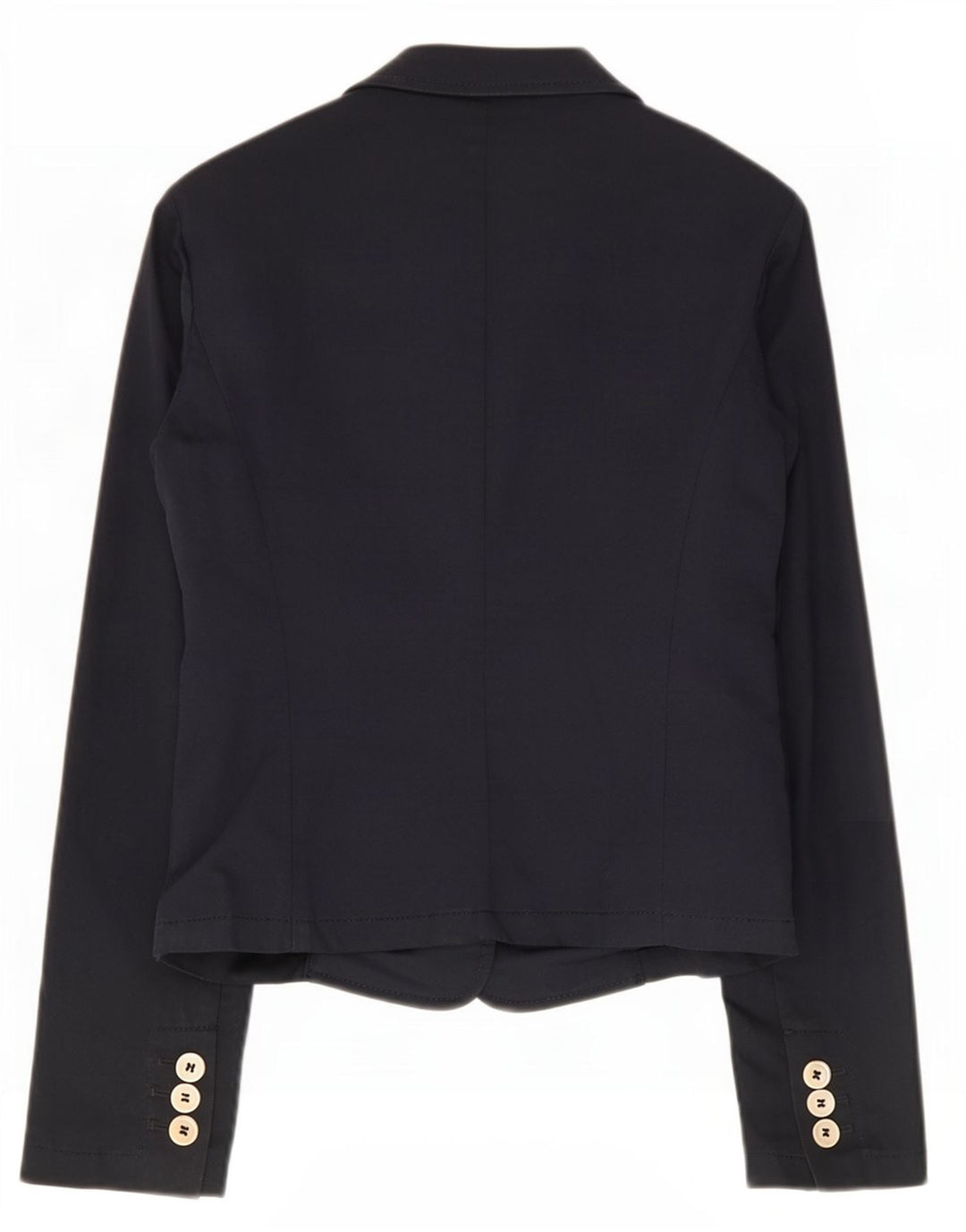 Red Valentino Womens 3 Button Blazer Jacket IT 42 Medium Navy Blue Cotton