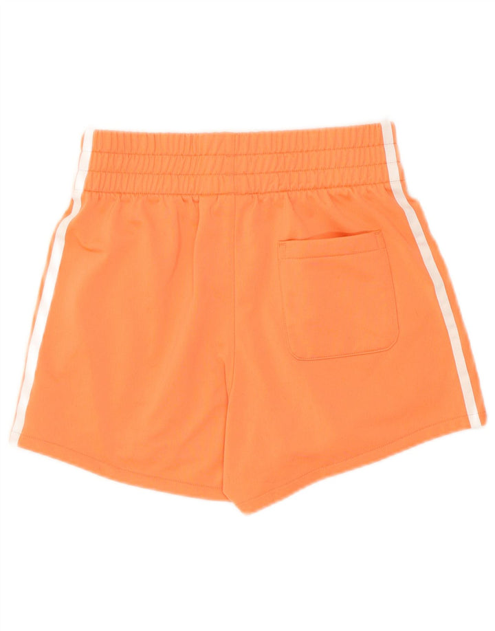 Adidas Womens Sport Shorts UK 6 XS  Orange Polyester