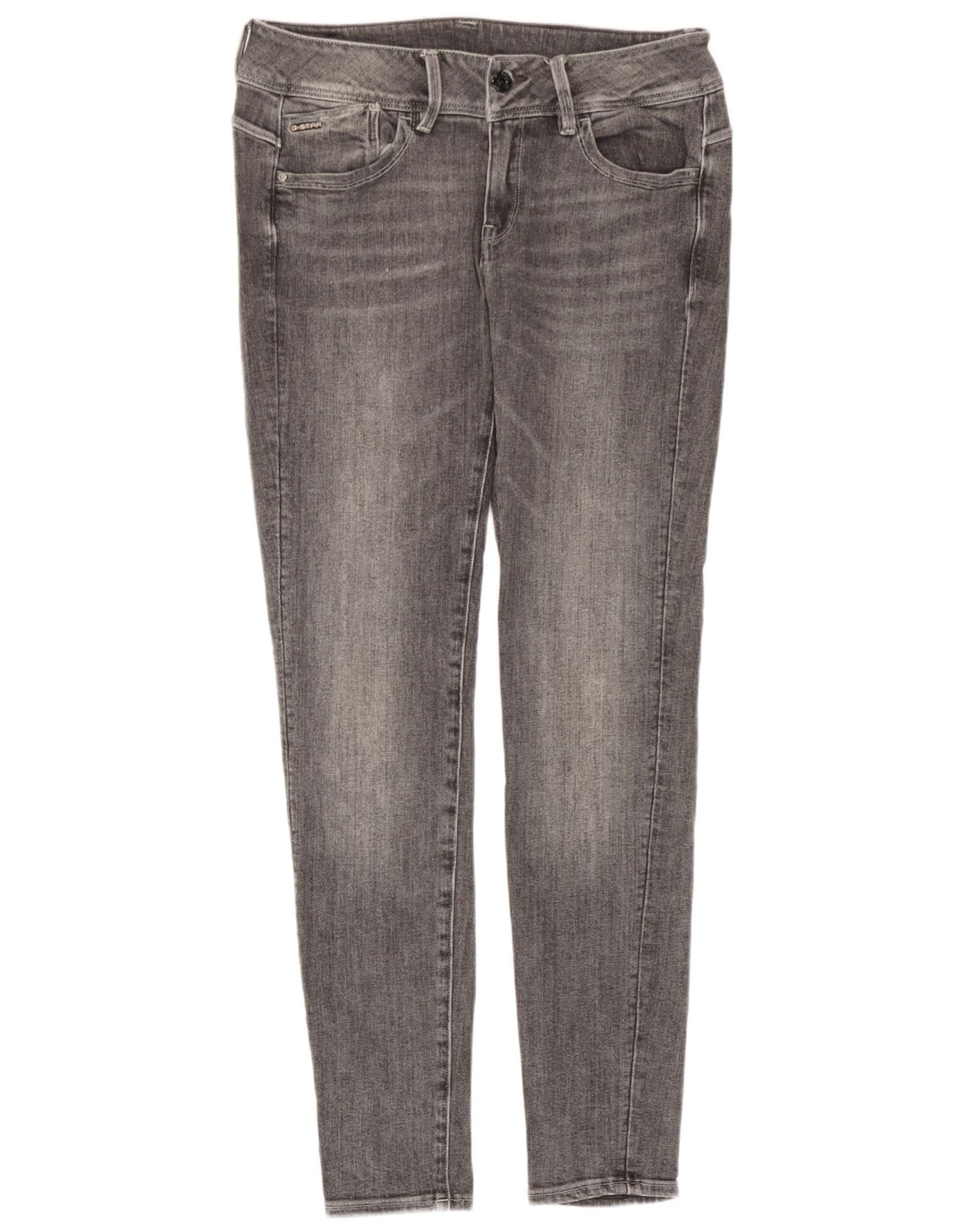 G-Star Womens Skinny Jeans W29 L32 Grey Cotton