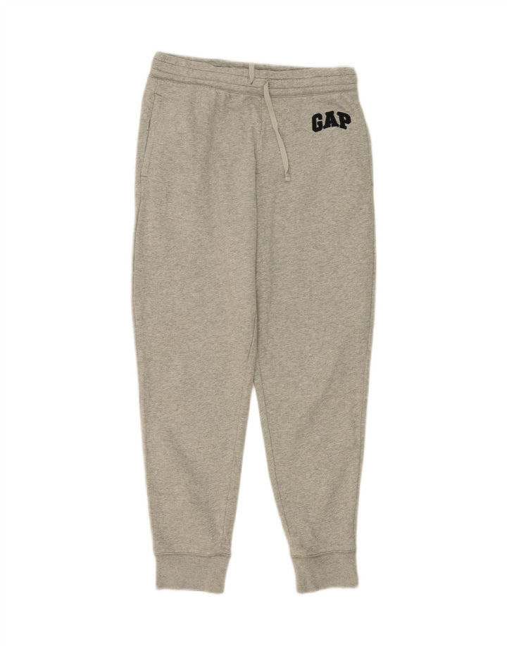 GAP Mens Graphic Tracksuit Trousers Joggers Medium  Grey Cotton Vintage Gap and Second-Hand Gap from Messina Hembry 