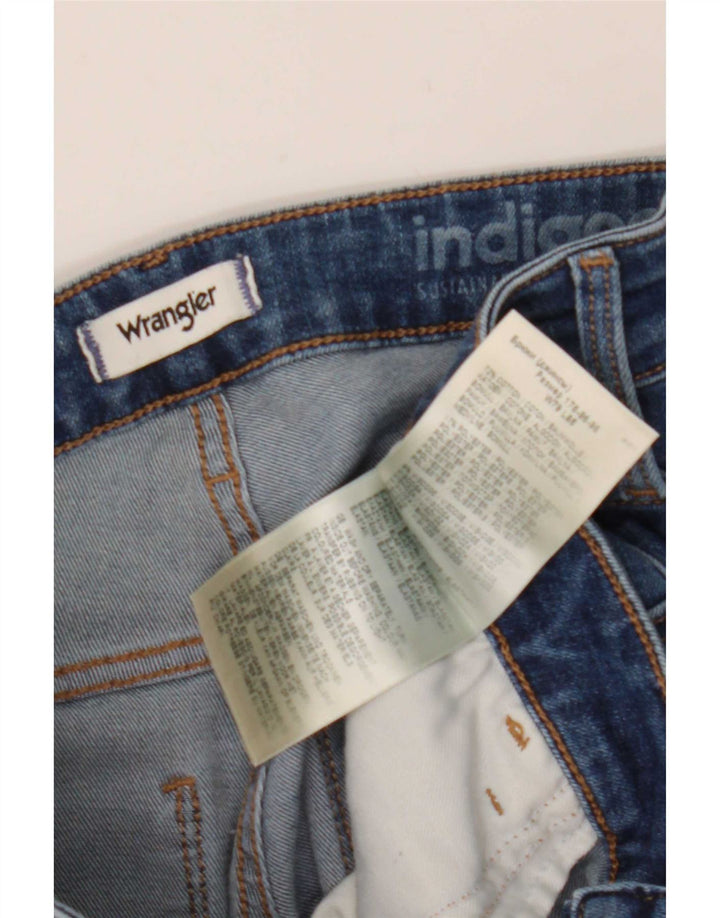 Wrangler Womens Slim Jeans W31 L34 Blue Cotton