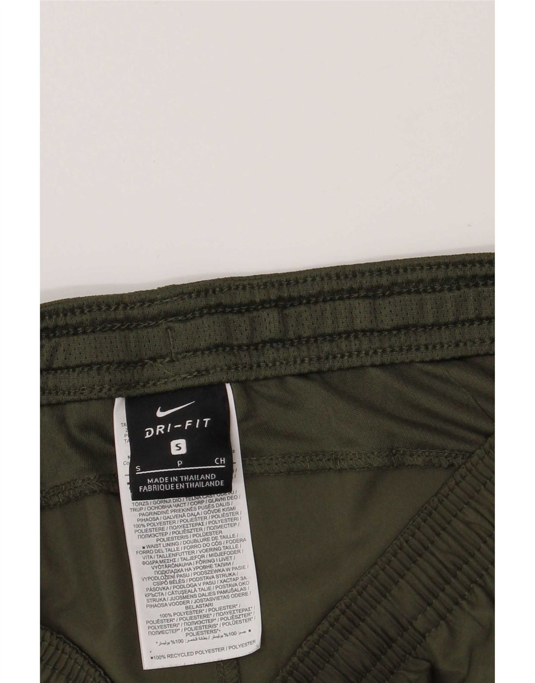 Nike Mens Graphic Regular Sport Shorts Small Green Polyester Sports