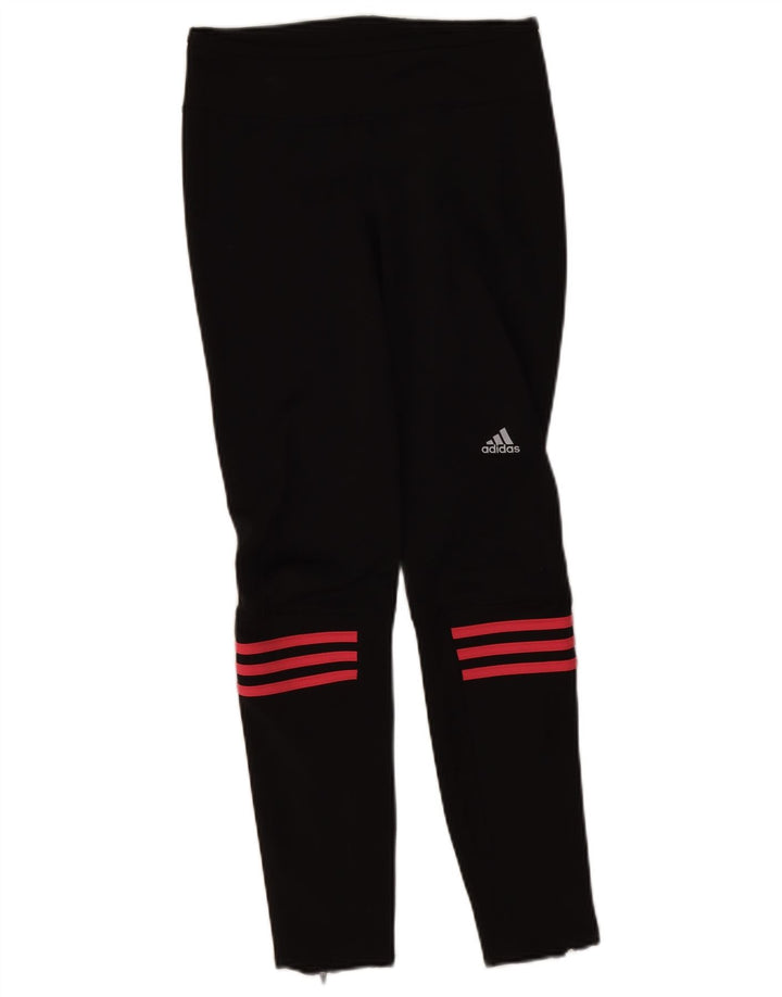 Adidas Womens Climalite Leggings UK 8/10 Small  Black Polyester