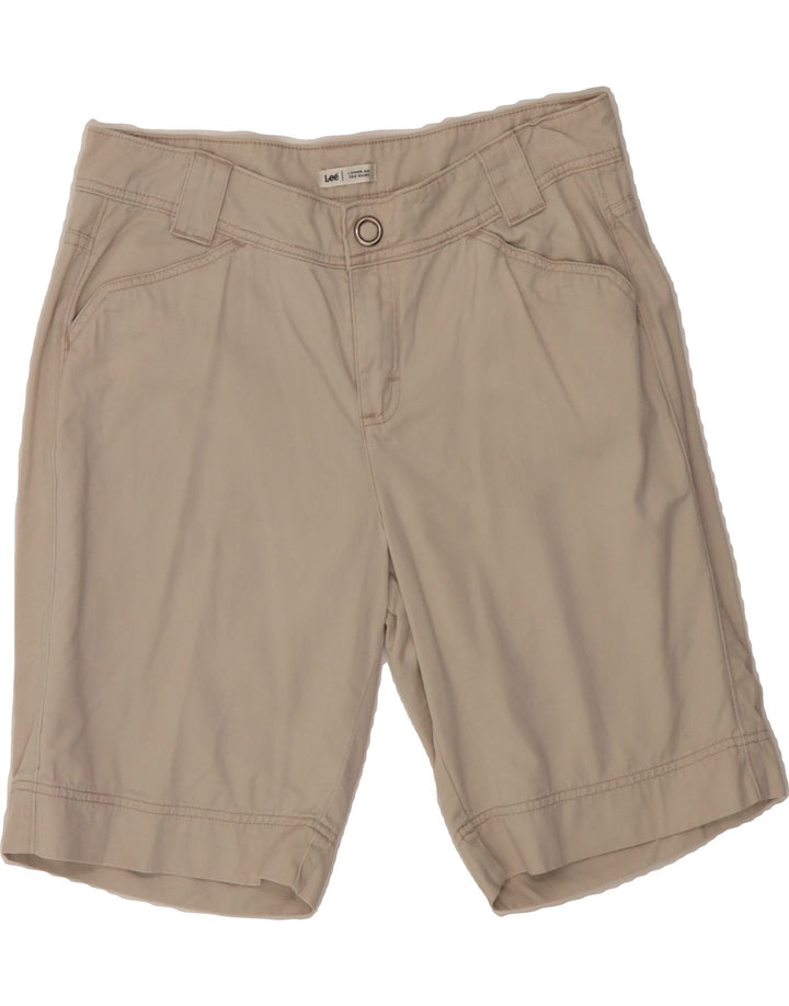 LEE Womens Casual Shorts US 12 Large W31 Beige Cotton Vintage Lee and Second-Hand Lee from Messina Hembry 