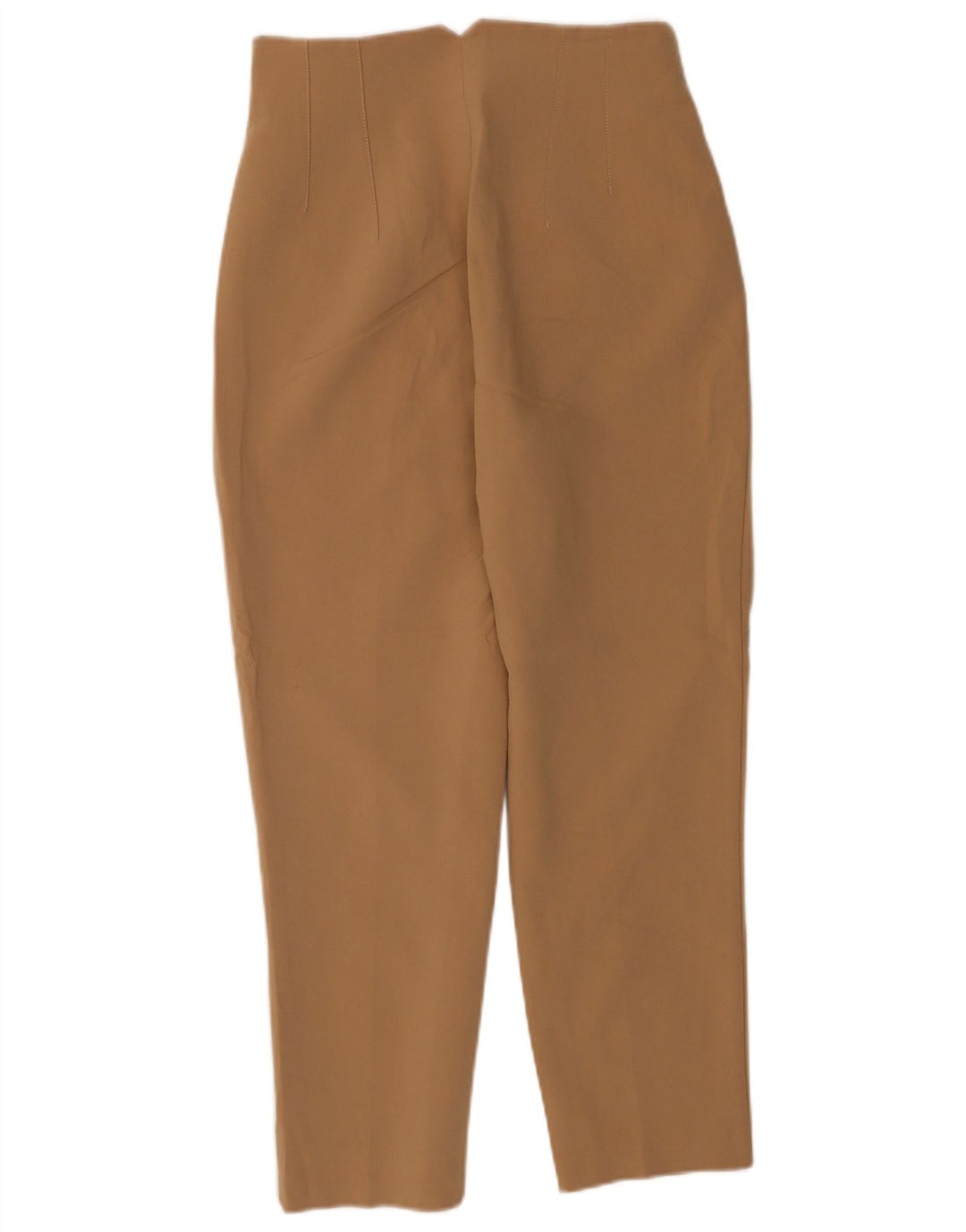 Zara Womens Tapered Casual Trousers Small W26 L26 Brown Polyester