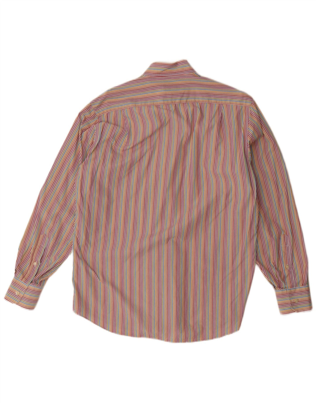 Pierre Cardin Mens Shirt Size 151/2 39 Medium Multicoloured Pinstripe