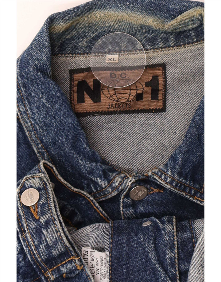 Vintage Mens Denim Jacket UK 42 XL Blue Cotton