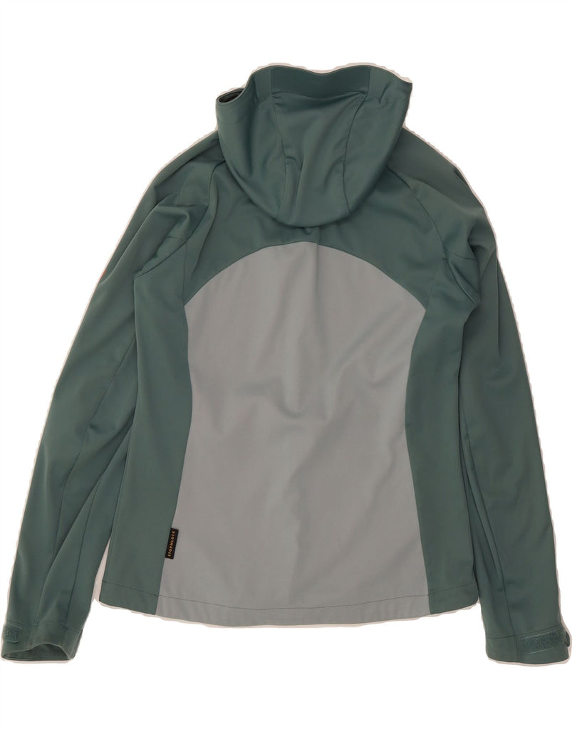 JACK WOLFSKIN Womens Windbreaker Jacket UK 8/10 Small Green Colourblock Vintage Jack Wolfskin and Second-Hand Jack Wolfskin from Messina Hembry 