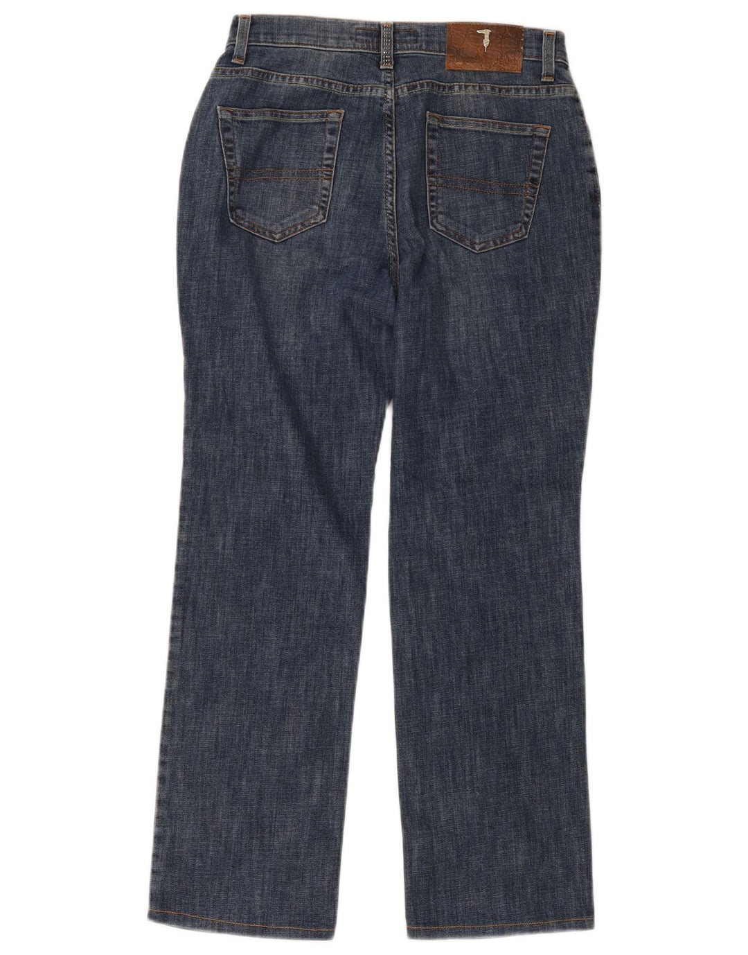 Trussardi Womens Straight Jeans W27 L27 Blue Cotton