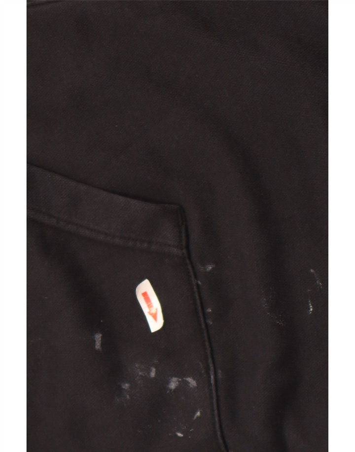 Nike Mens Zip Hoodie Sweater 2XL Black Cotton