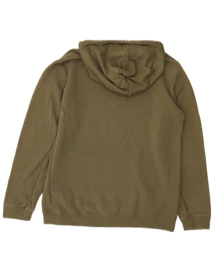 Converse Mens Graphic Hoodie Jumper Small Khaki Cotton