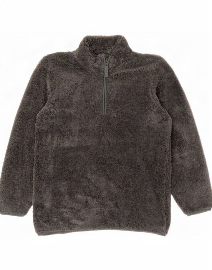 Mountain Warehouse Womens Zip Neck Fleece Jumper UK 18 XL Grey Polyester