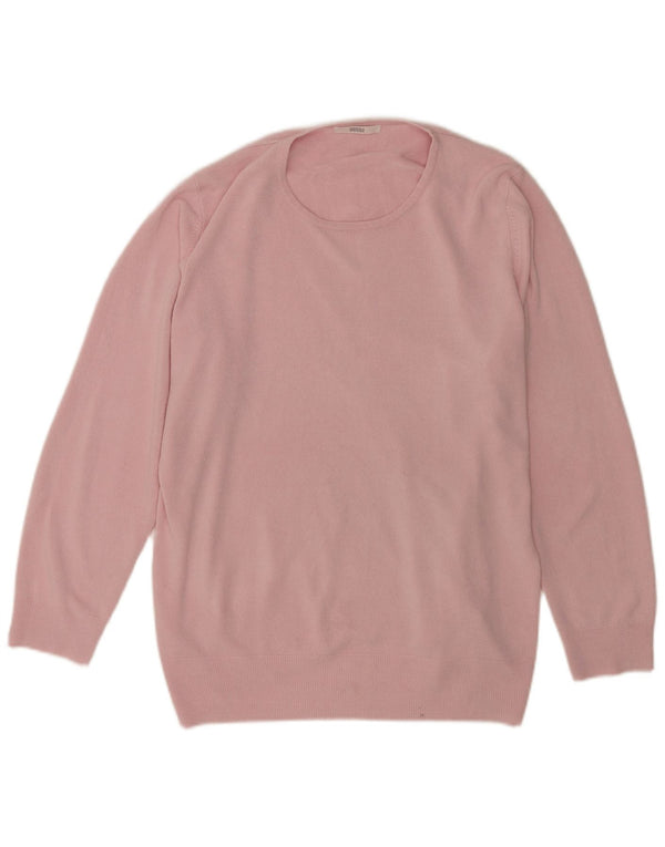 Marks & Spencer Womens Crew Neck Jumper Sweater UK 18 XL Pink