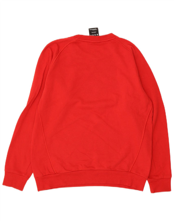 Adidas Boys Graphic Sweatshirt Jumper 13-14 Years Red Cotton