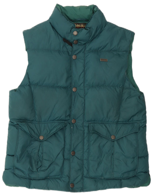 Napapijri Mens Geographic Padded Gilet UK 38 Medium Green Polyamide