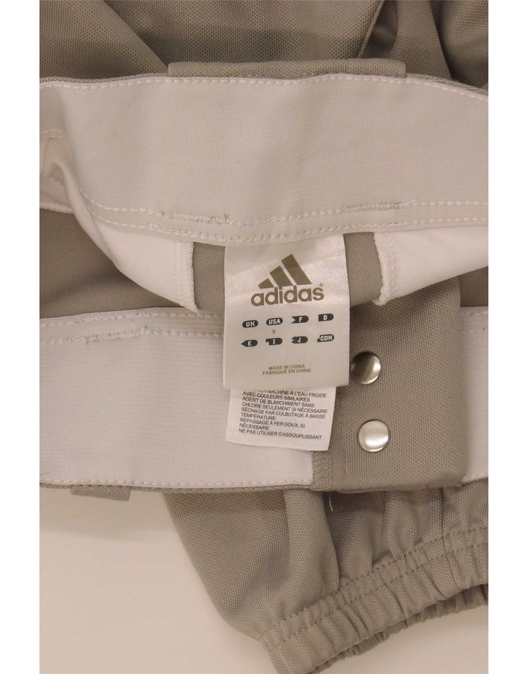 Adidas Boys Capri Tracksuit Trousers Joggers 8-9 Years Small Grey Polyester
