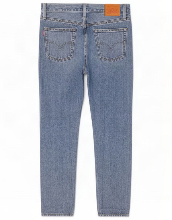 Levi's Womens 501 Straight Jeans W26 L30 Blue Cotton