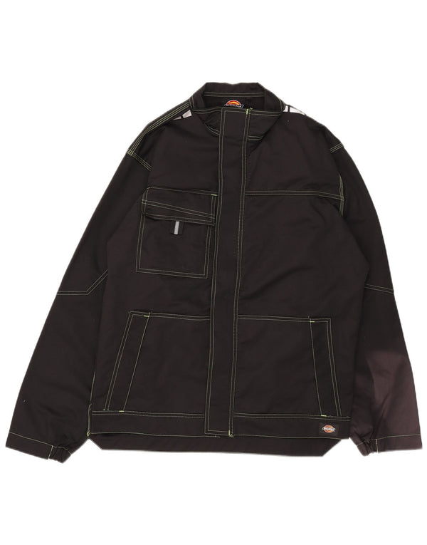 Dickies Mens Utility Jacket UK 42 XL Black Cotton