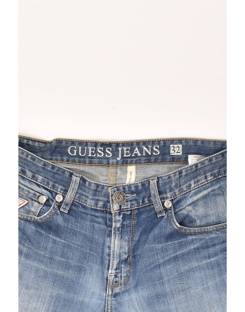 GUESS Mens Denim Shorts W32 Medium Blue | Vintage Guess | Thrift | Second-Hand Guess | Used Clothing | Messina Hembry 
