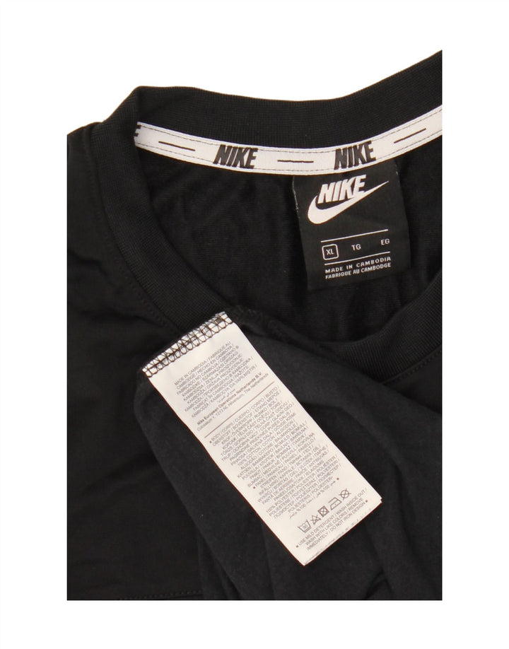 Nike Mens Graphic T-Shirt Top XL Black Cotton