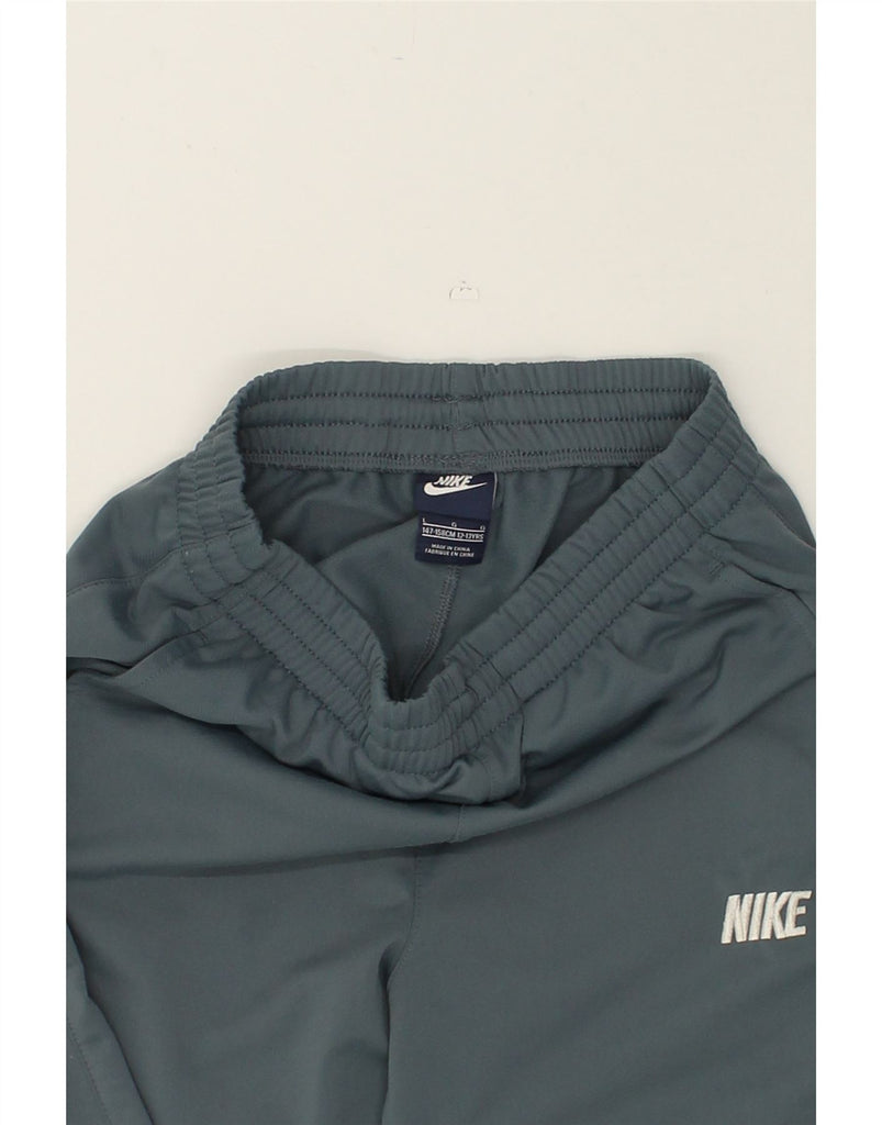 NIKE Girls Tracksuit Trousers 12-13 Years Large Grey Polyester | Vintage Nike | Thrift | Second-Hand Nike | Used Clothing | Messina Hembry 