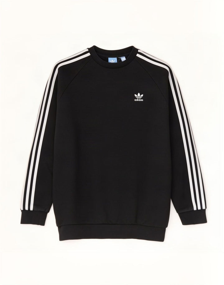Adidas Mens Sweatshirt Jumper Medium Black Cotton