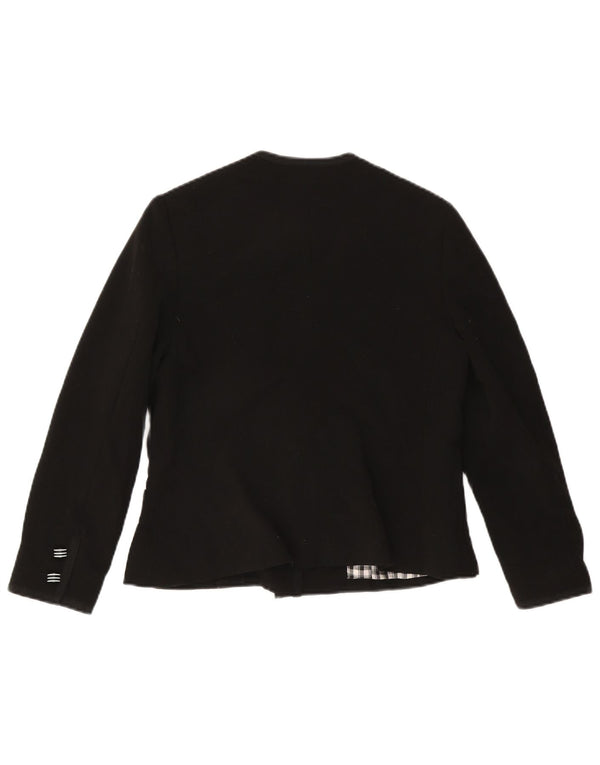 Vintage Womens 5 Button Blazer Jacket UK 12 Medium Black